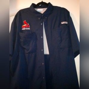 Columbia PFG Cardinals spring training button up